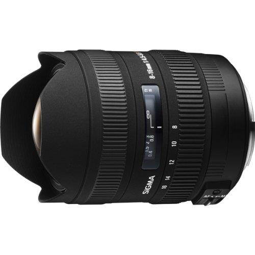 Sigma 8-16mm f/4.5-5.6 DC HSM FLD AF Ultra Wide Zoom Lens for APS-C sized Sony Digital DSLR Camera