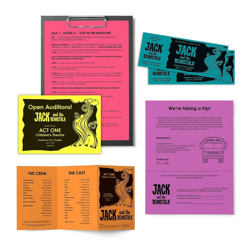 Astrobrights Color Paper, 8.5 x 11, 24 lb/89 91665