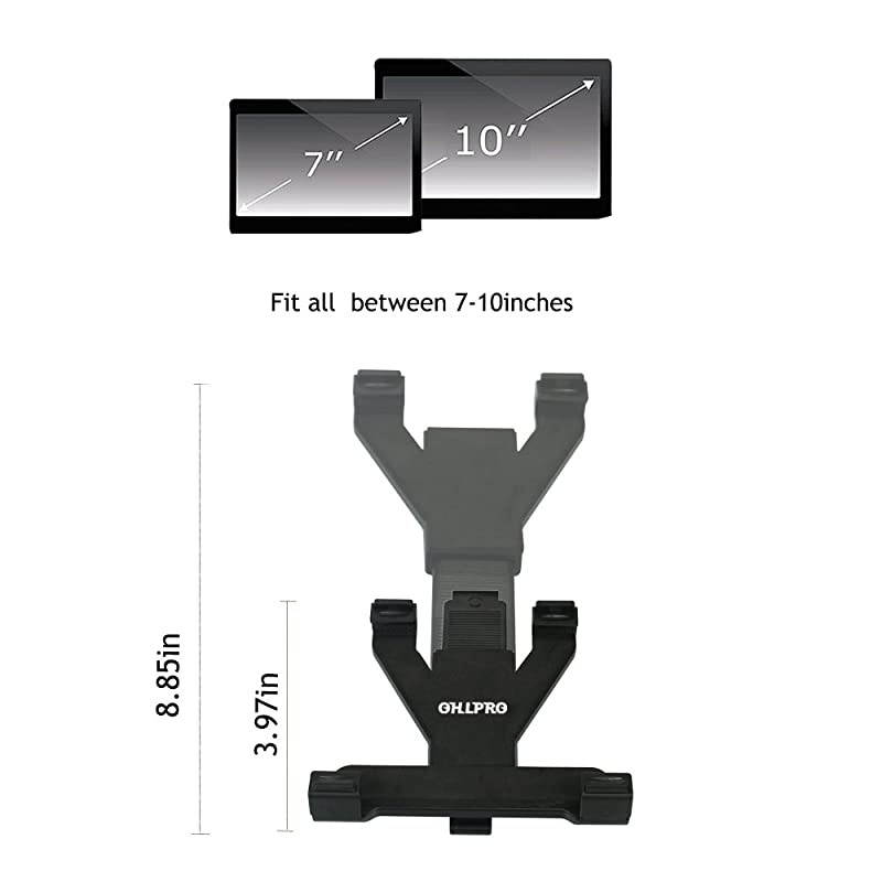 Car Tablet Mount HolderDash Tablet Holder for Car Windshield Dashboard Universal 360 Degree Rotation for iPad Mini 4321Samsung Galaxy Size7897105 inch TPU Suction Cup Viscosity Mount