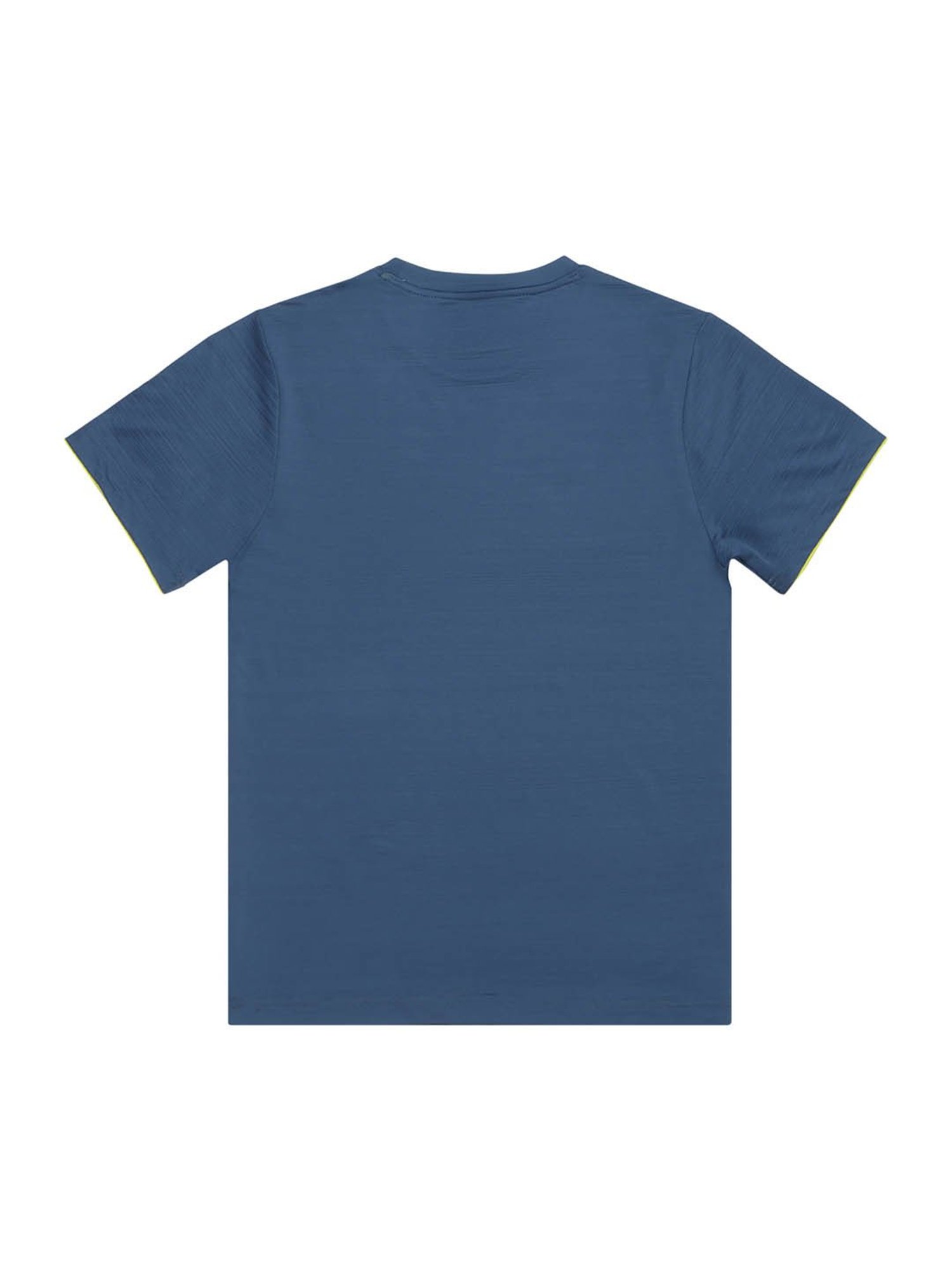 Bodycare Kids Blue Solid T-Shirt