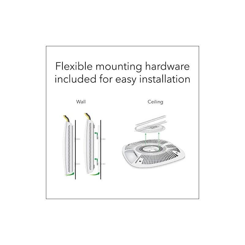 Wireless Access Point (WAC540) - Tri-Band AC3000 WiFi Speed - Up to 600 Client Devices - 1 x 1G Ethernet LAN Port - MU-MIMO - Insight Remote Management - PoE+ or Optional Power Adapter