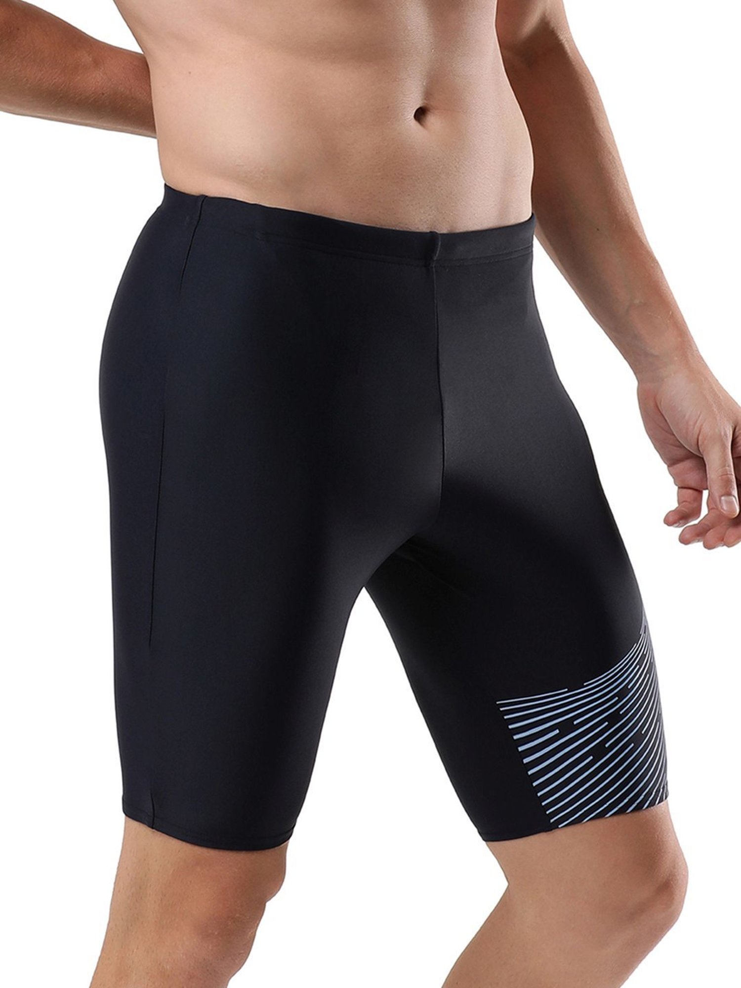 Speedo Navy Regular Fit Printed Sports Shorts