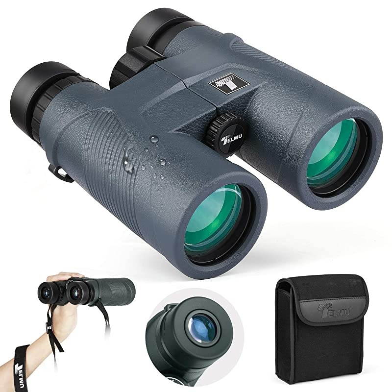Binoculars 10x42 with BAK-4 Prism and Multi Coated FMC for Beach, Wildlife Tracking,Sports Events, Hunting and Hiking