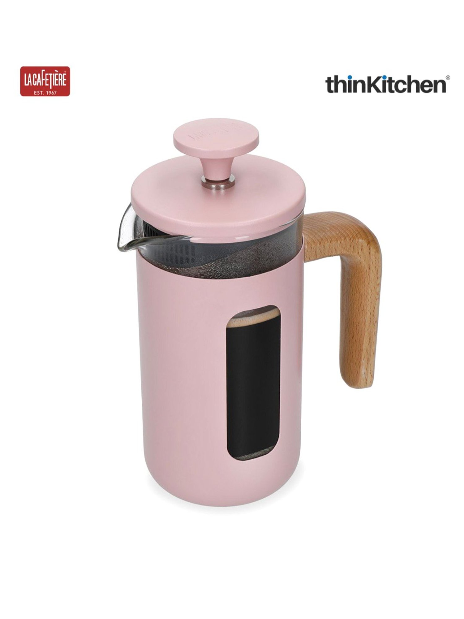 La Cafetiere Pink Stainless Steel Coffee Maker (350ml)