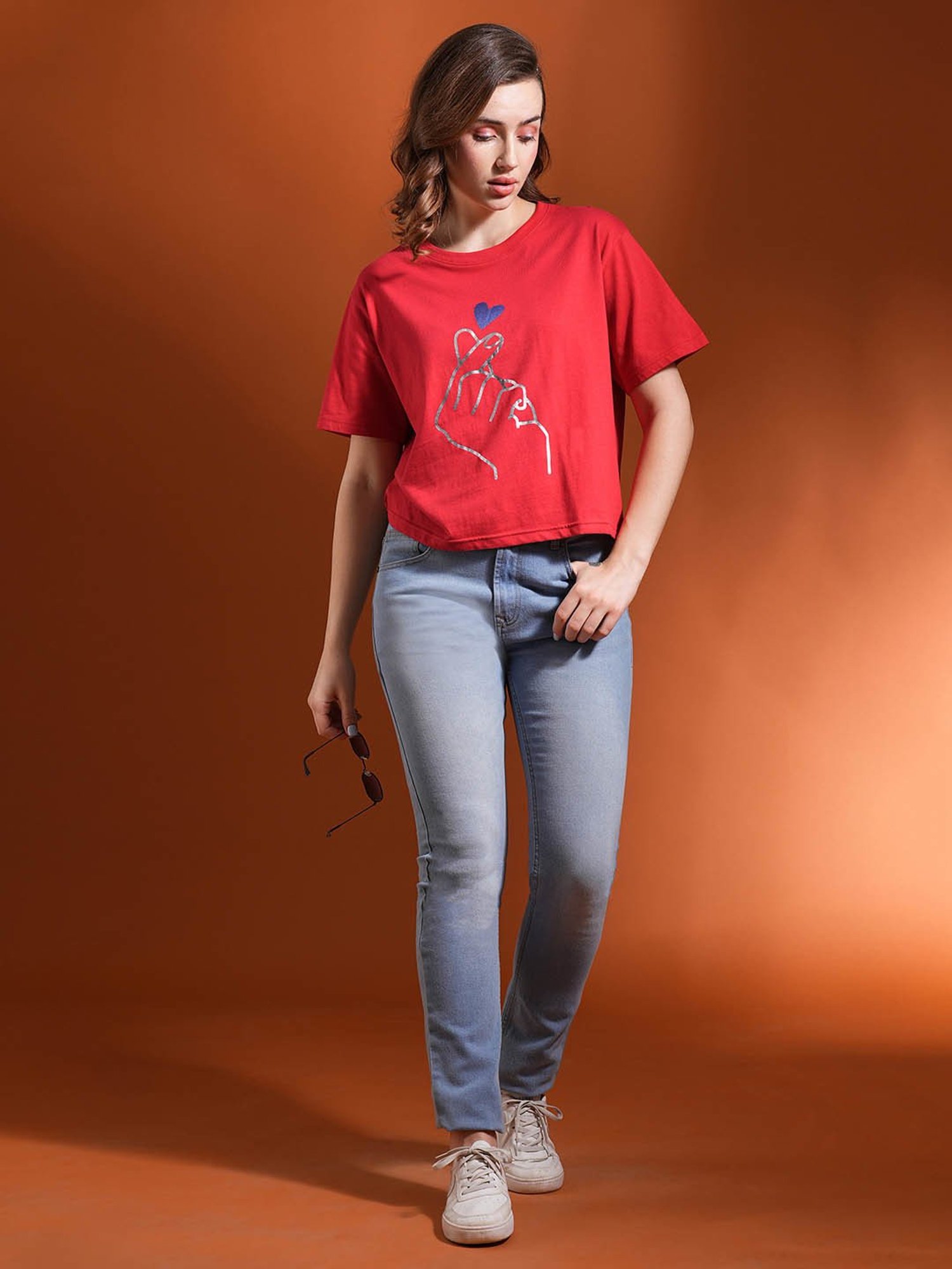Globus Red Printed T-Shirt