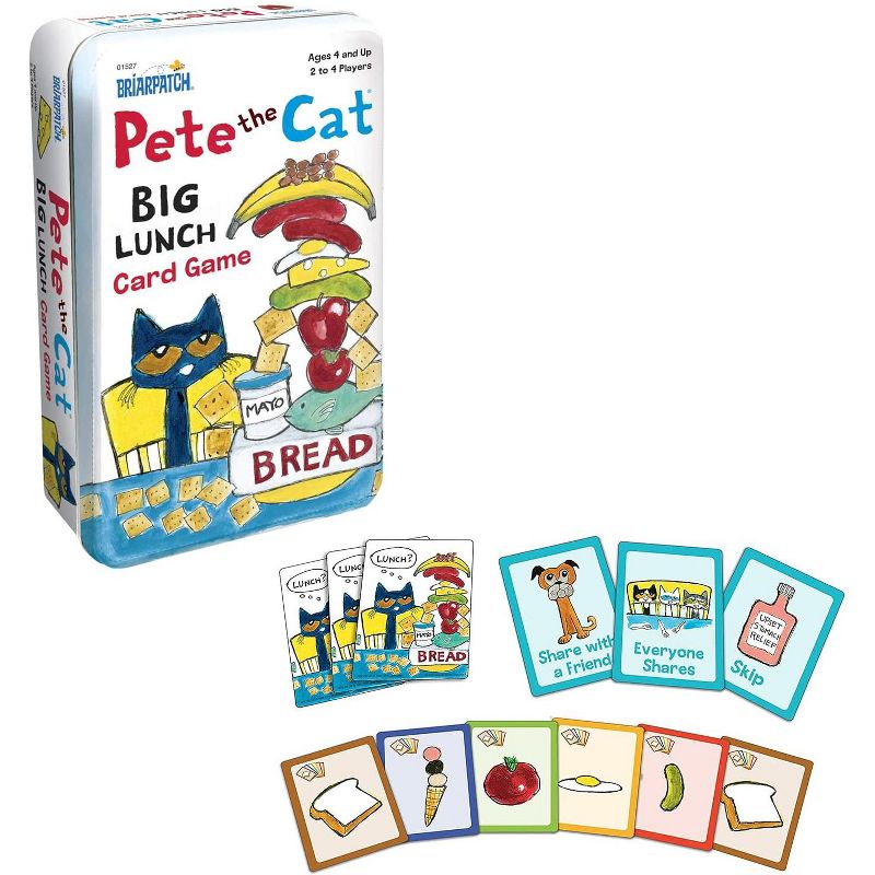 University Games Pete the Cat Big Lunch Kids Card Game | For 2-4 Players