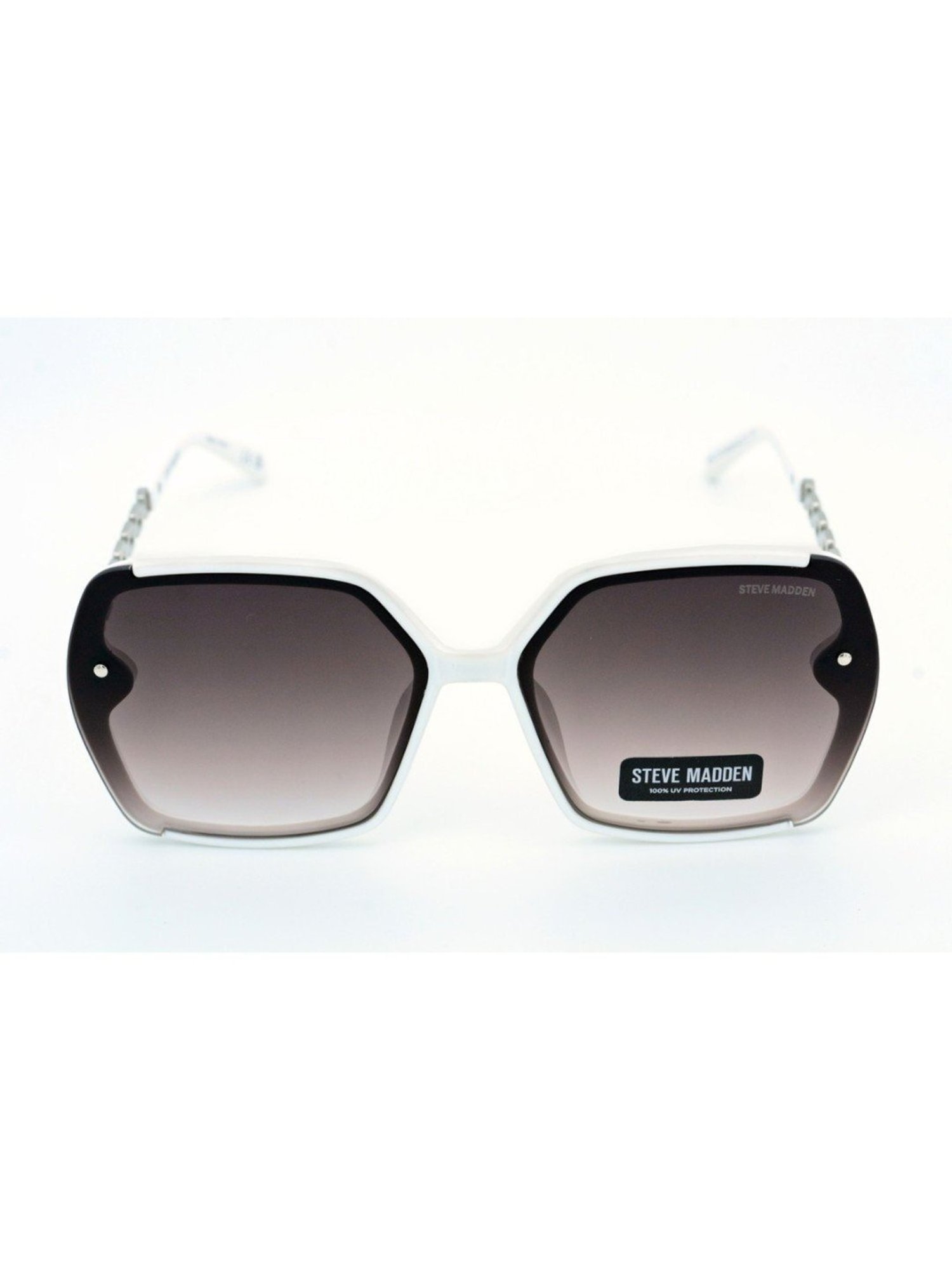STEVE MADDEN Black Square UV Protection Sunglasses for Women