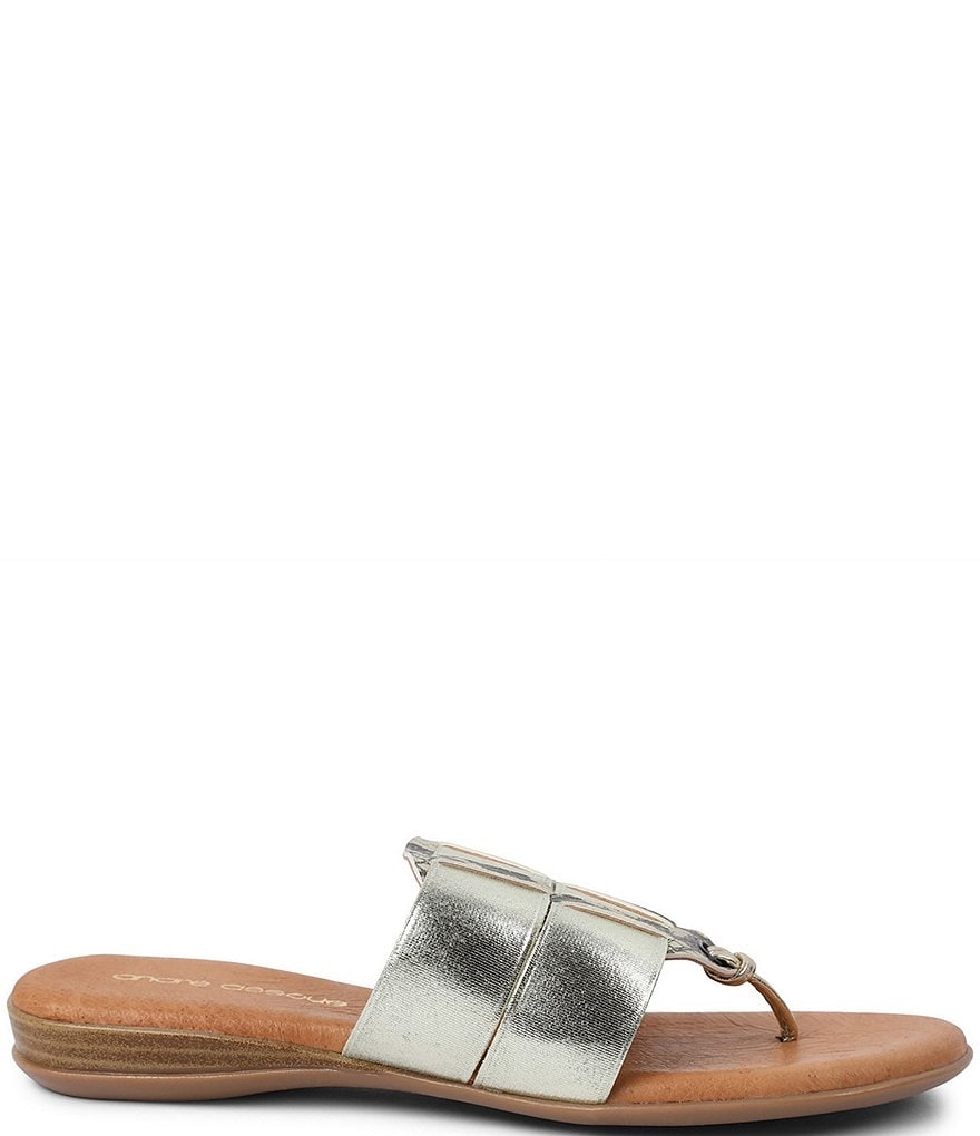 Andre Assous Elise Featherweights&trade; Elastic Leather Thong Sandals