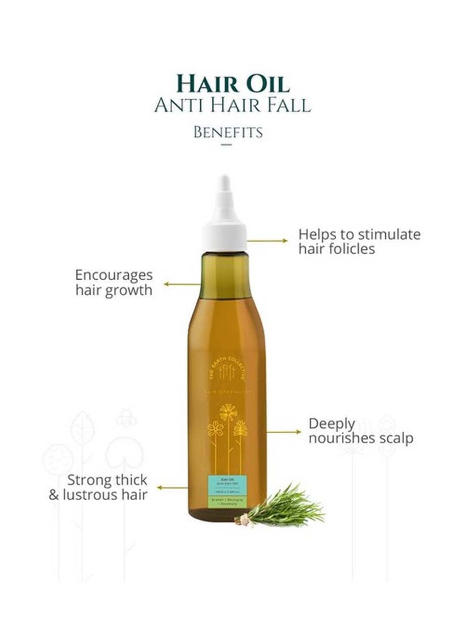 The Earth Collective Anti Hair Fall Hair Oil - 200 ml