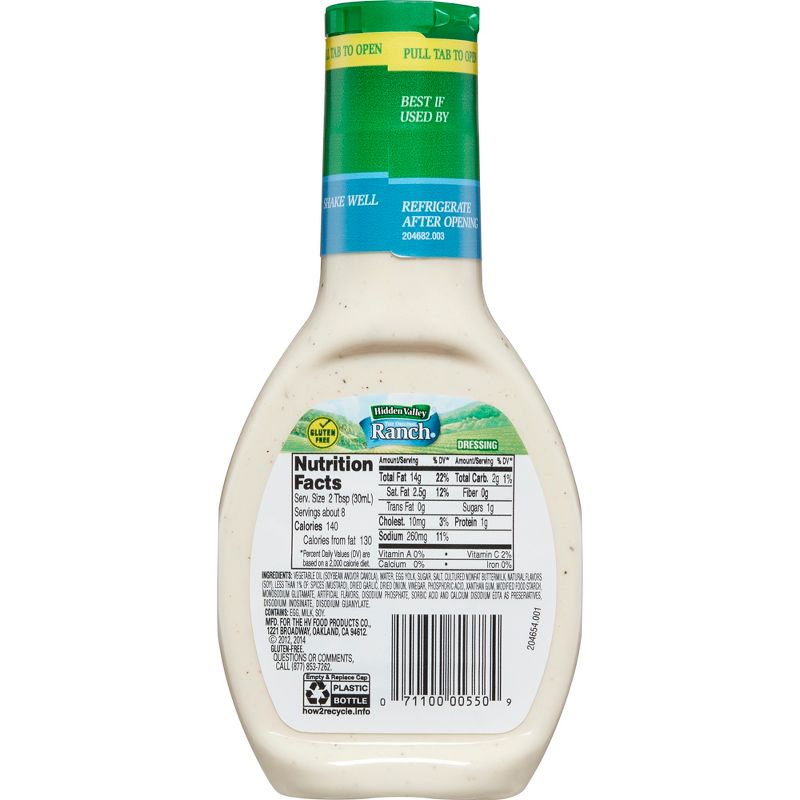 Hidden Valley Original Ranch Salad Dressing & Topping - Gluten Free - 8fl oz