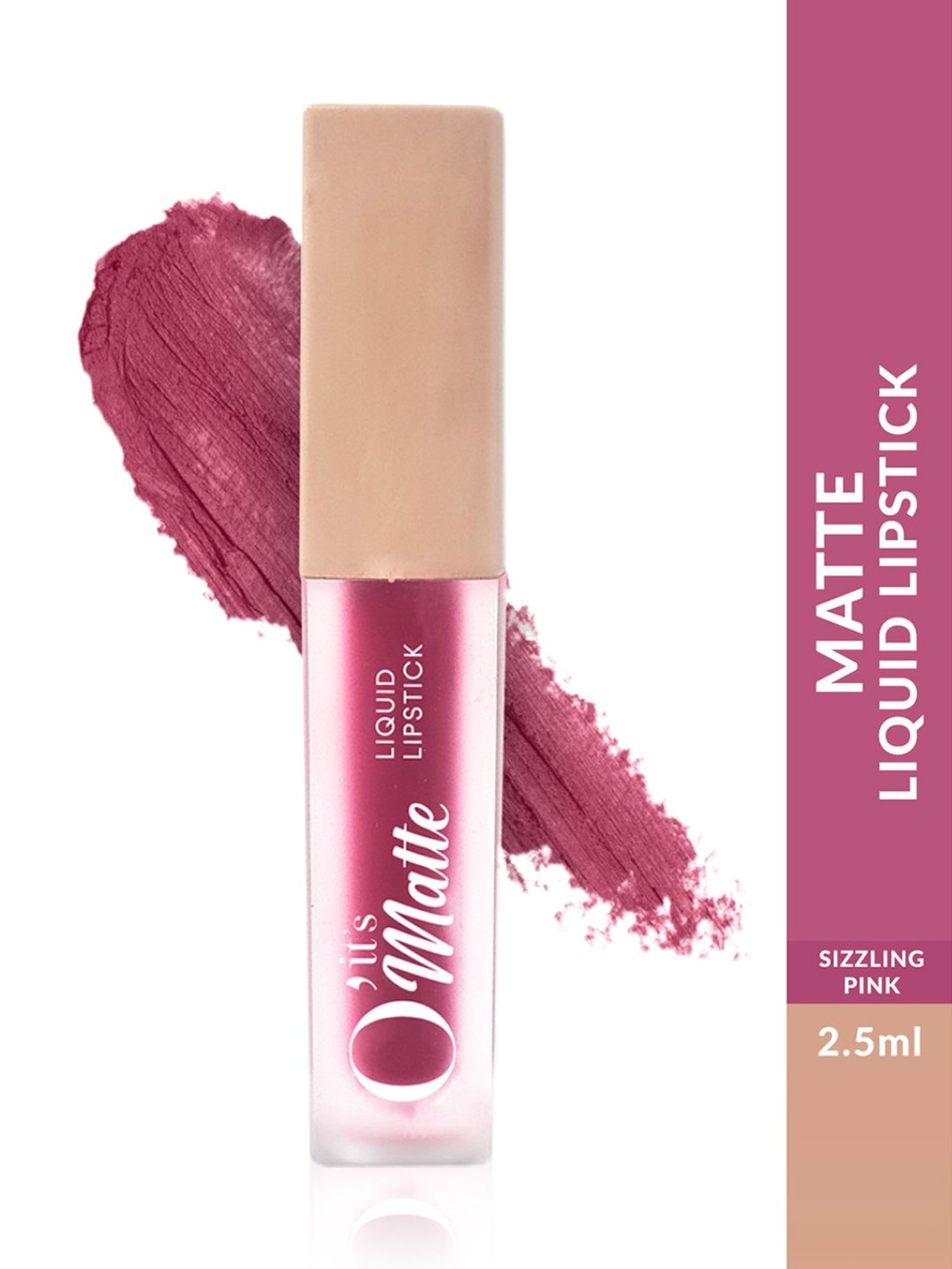 Littmuss O' It's Matte Liquid Lipstick Sizzling Pink - 2.5 ml