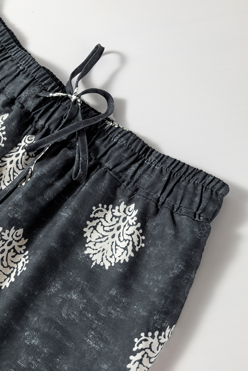 Dark Blue Plus Size Stitching Washed Flare Jeans