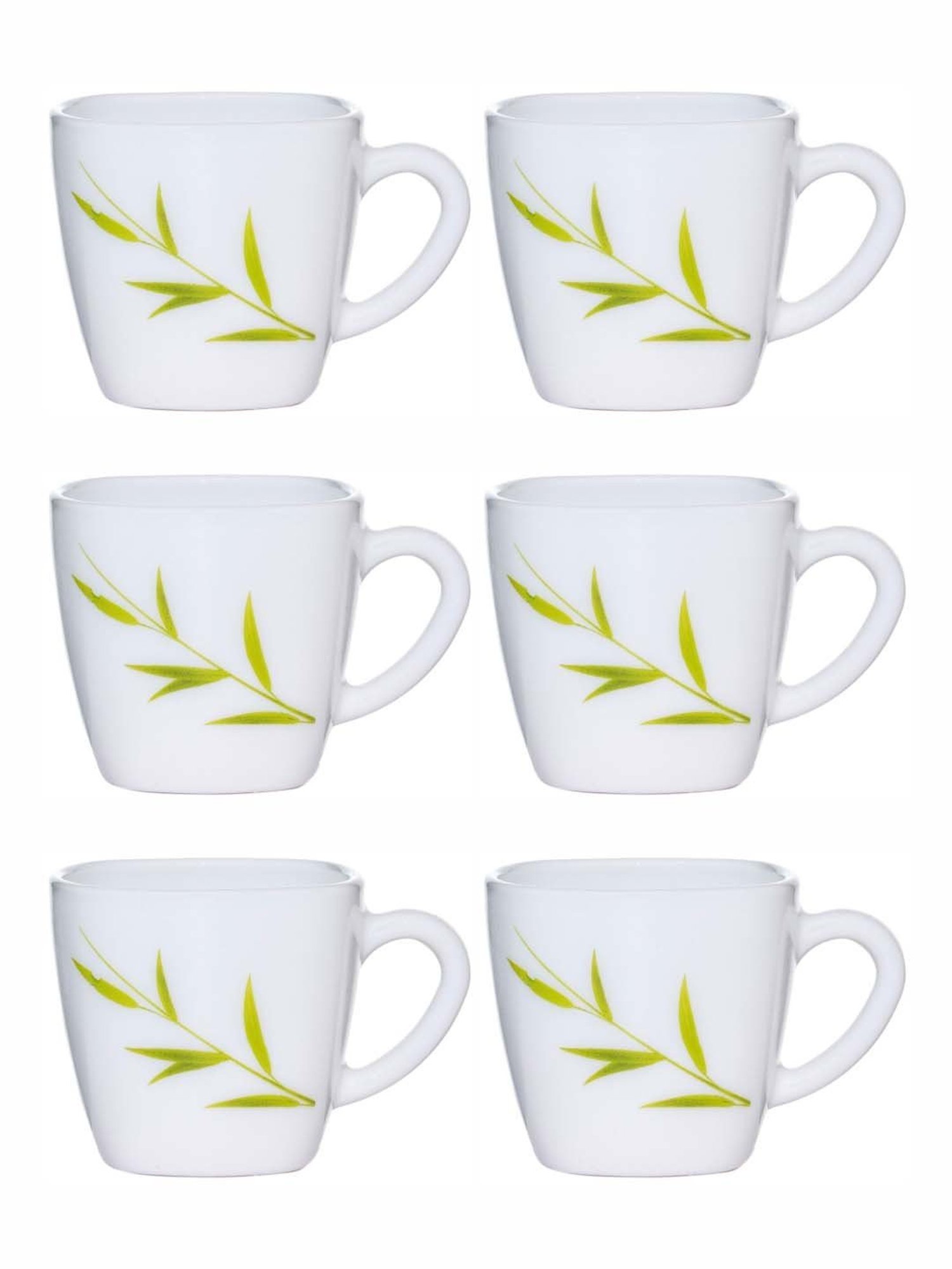 Cello White Opalware Cup (0.1 L) - Set of 6
