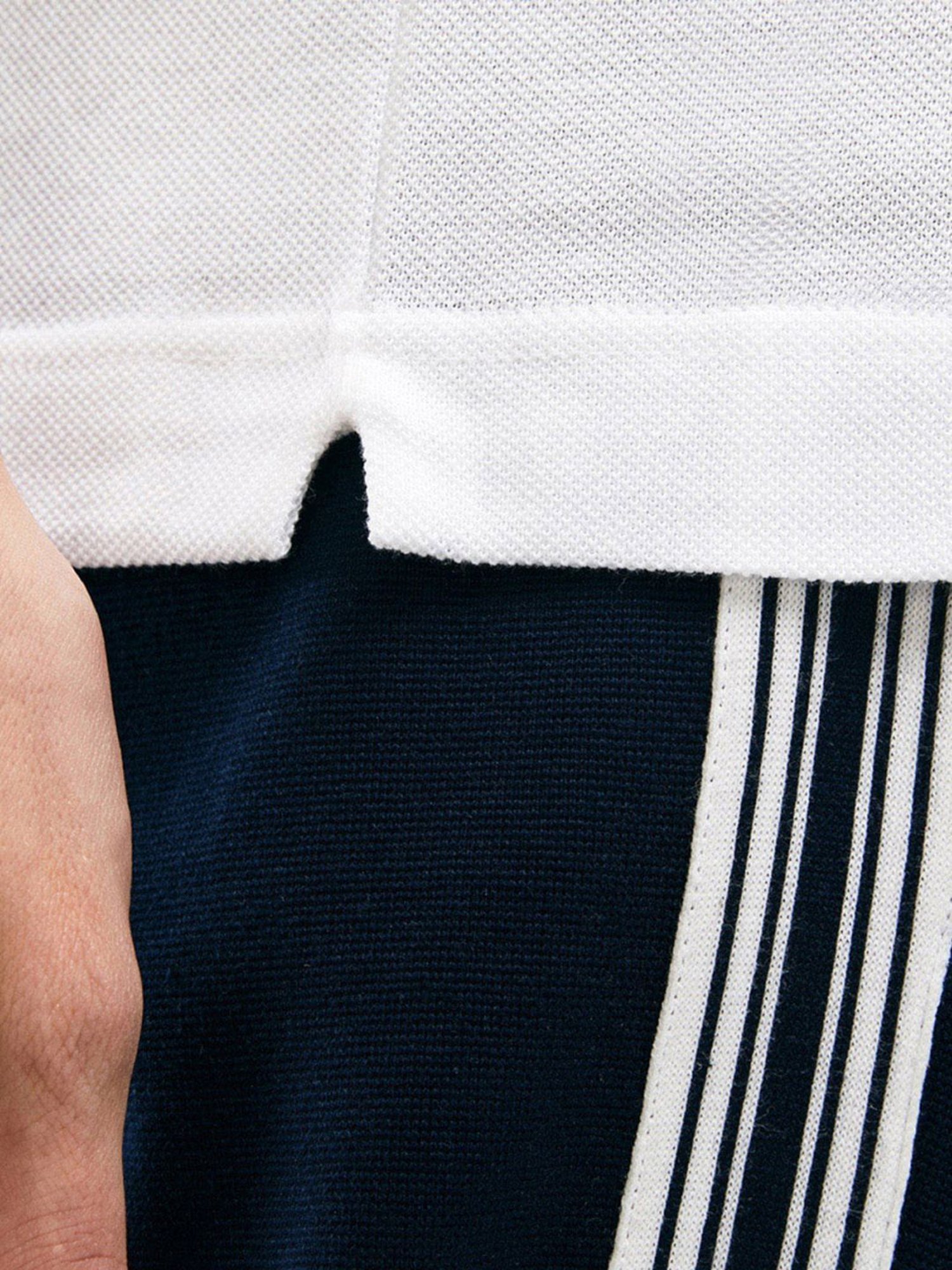 Lacoste White Cotton Slim Fit Polo T-Shirt