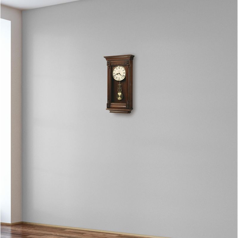 Howard Miller 625474 Howard Miller Lewisburg Wall Clock 625474 Tuscany Cherry