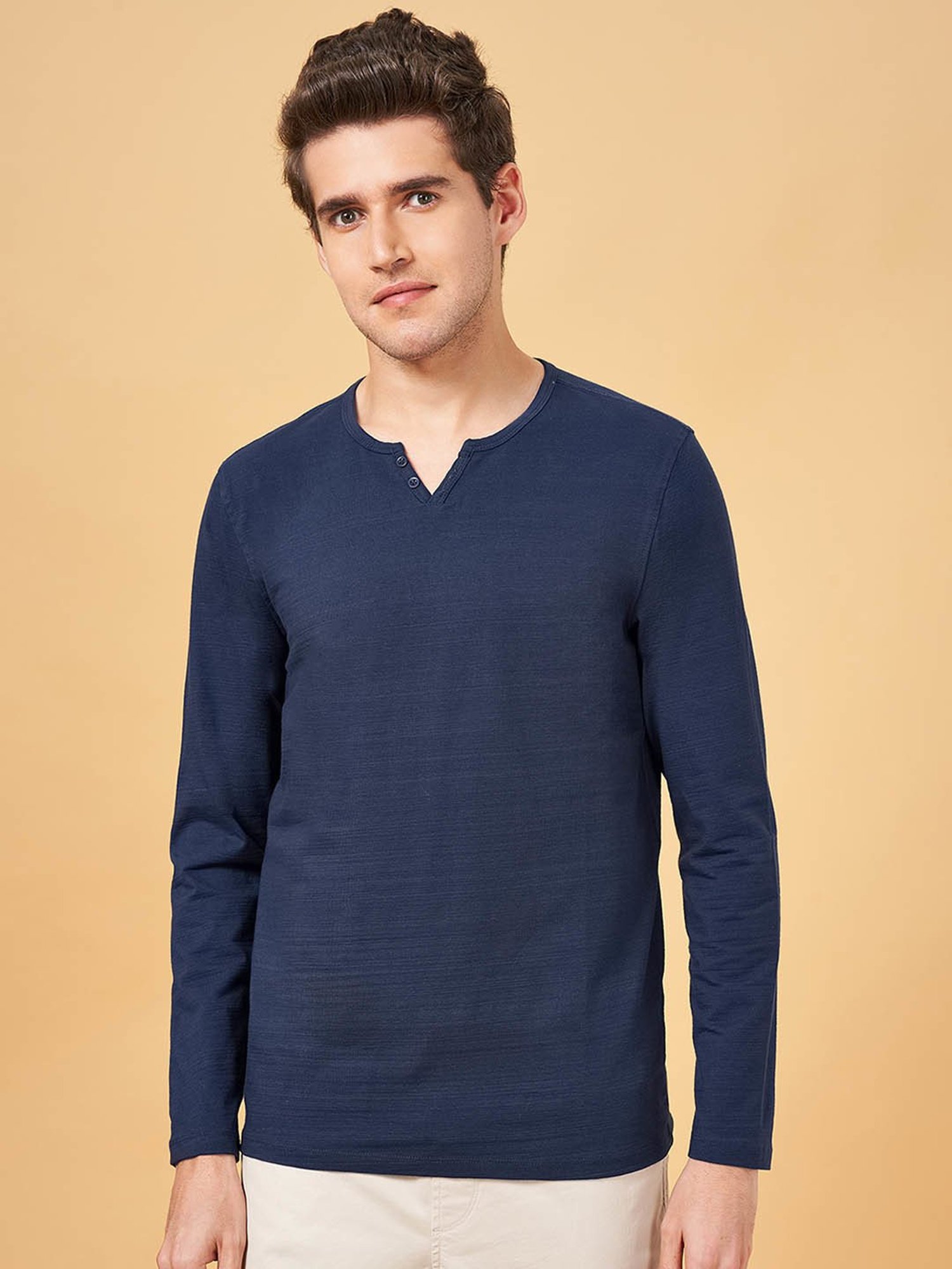 Urban Ranger by Pantaloons Navy Slim Fit T-Shirt