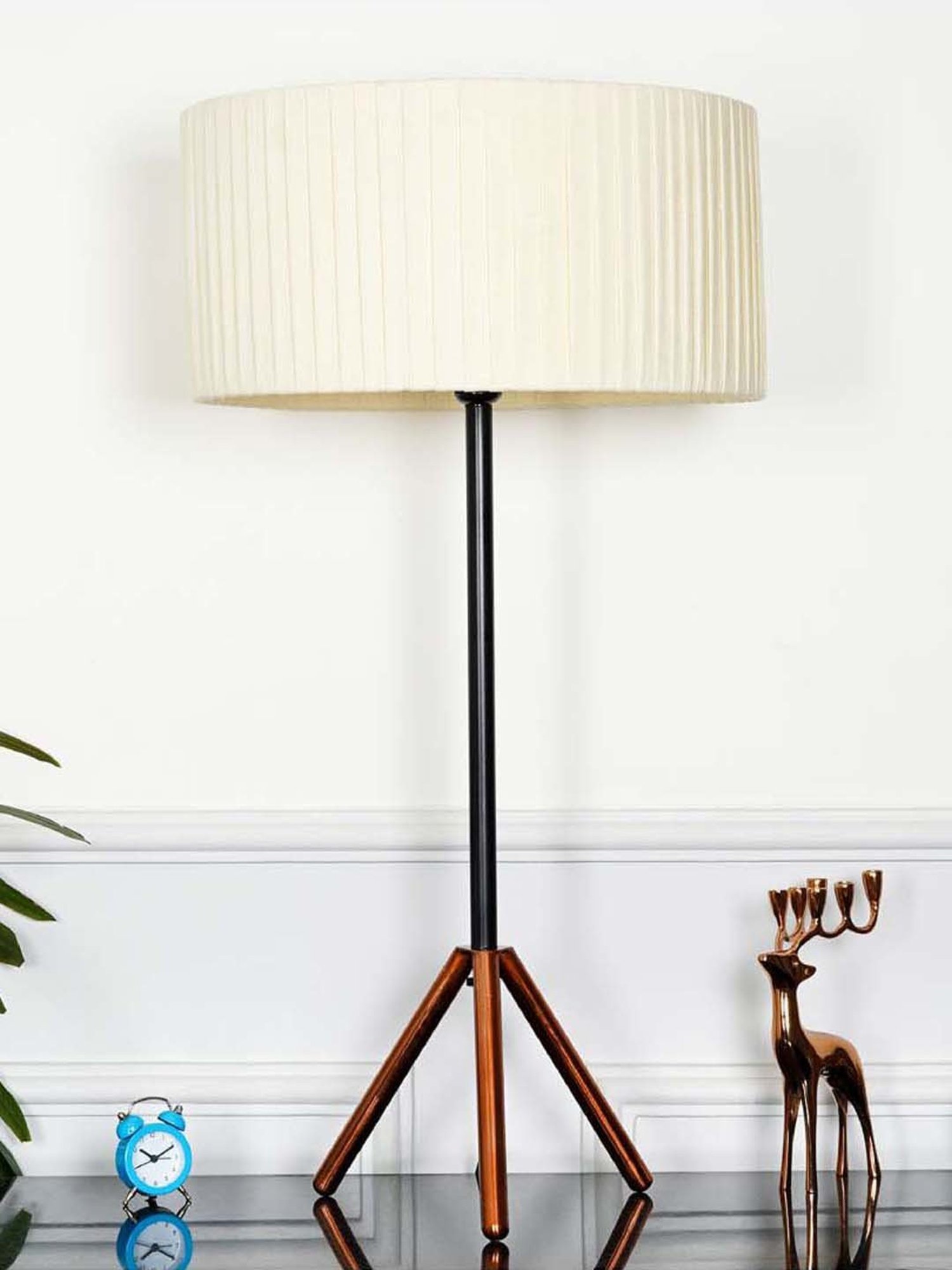 Kapoor E Illuminations Green Study Table Lamp - Set of 1