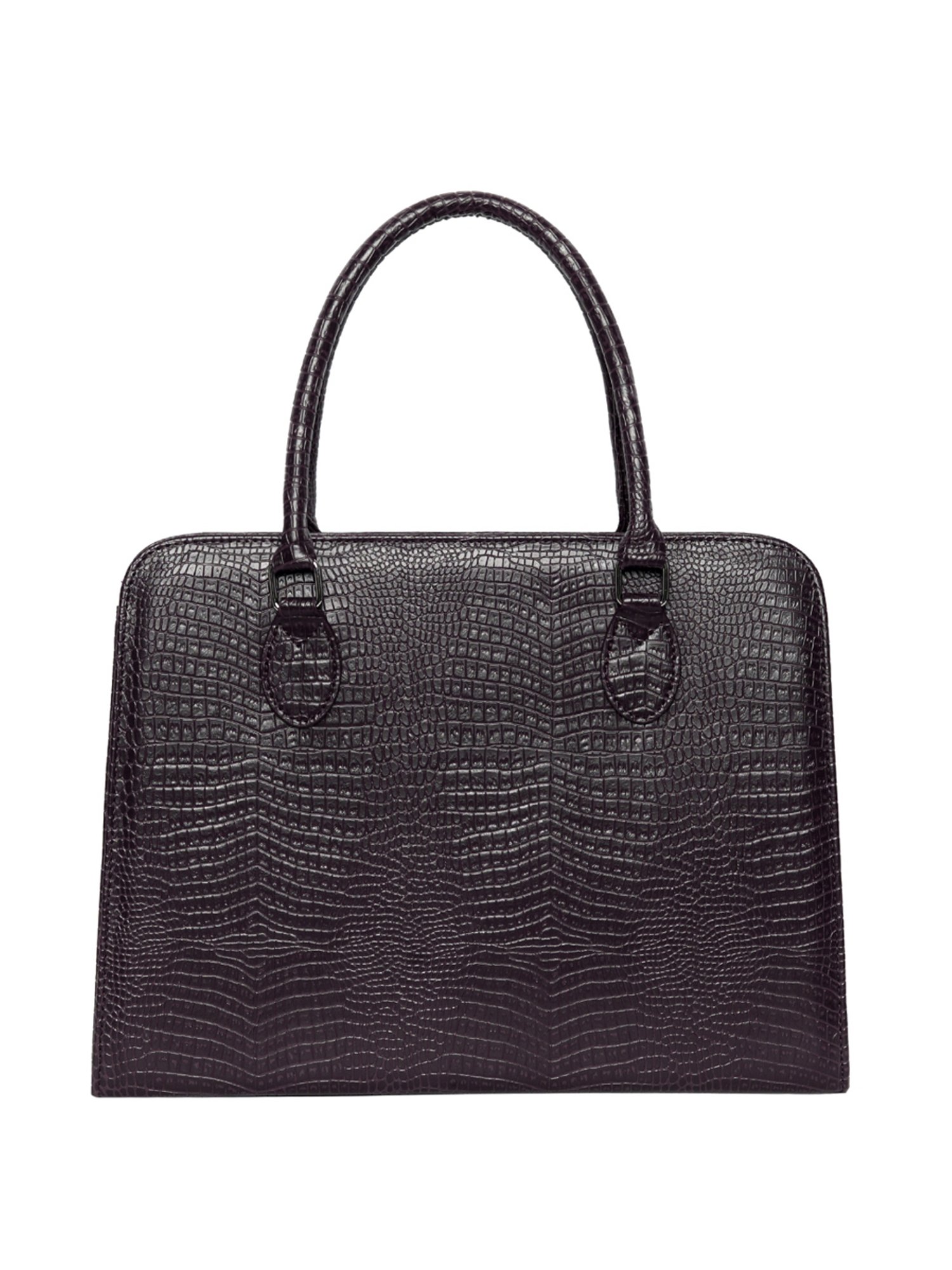 Lino Perros Brown Textured Large Shoulder Bag