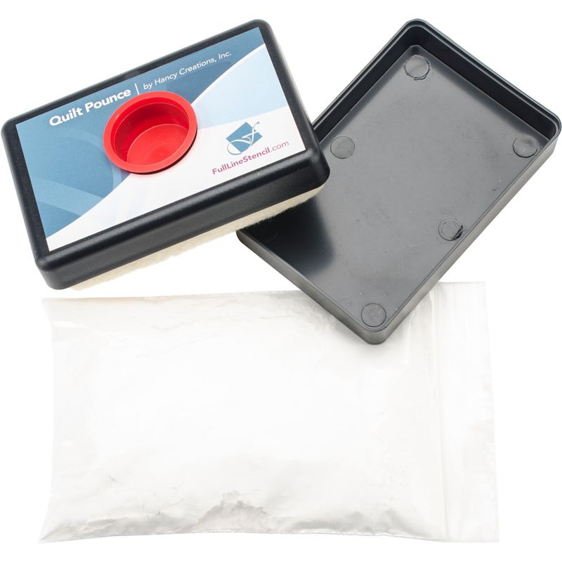 Hancy Quilt Pounce Pad W/Chalk Powder-4oz White