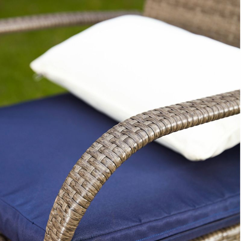 3pc Patio Bistro Set Blue - Patio Festival