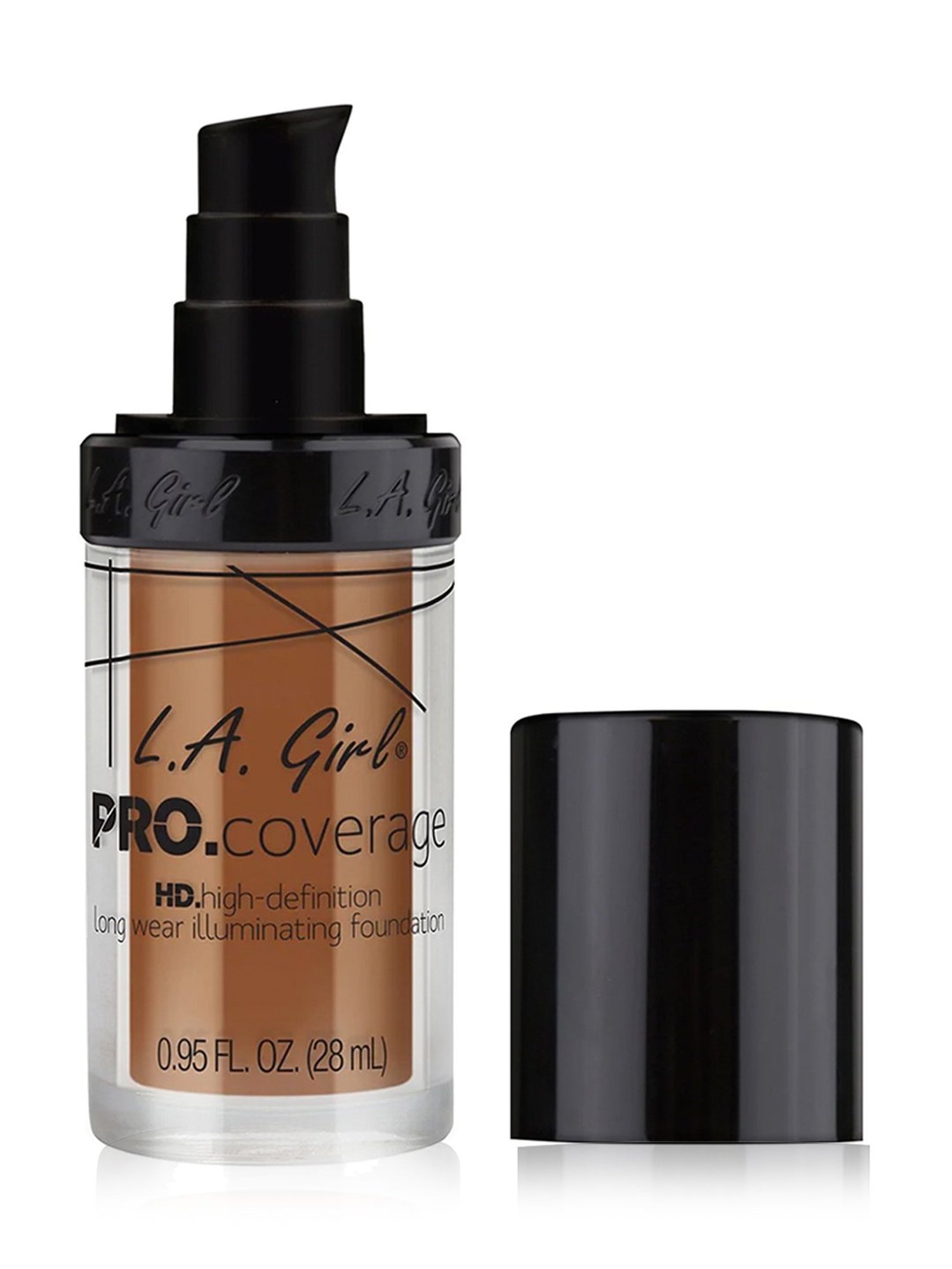 L.A. Girl HD Pro Coverage High-Definition Long Wear Illuminating Liquid Foundation Toast - 28 ml