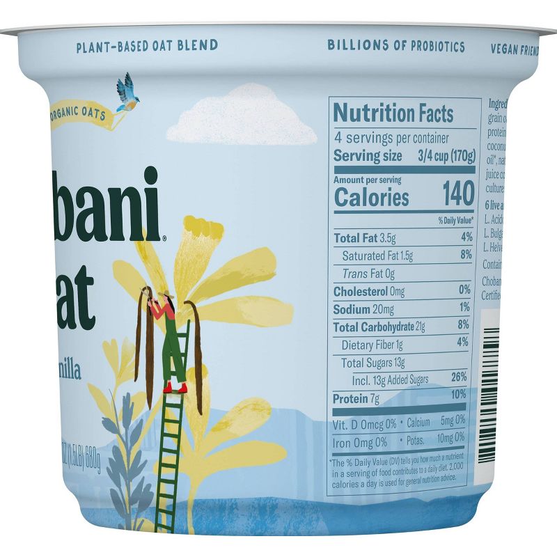 Chobani Oat Vanilla Yogurt - 24oz