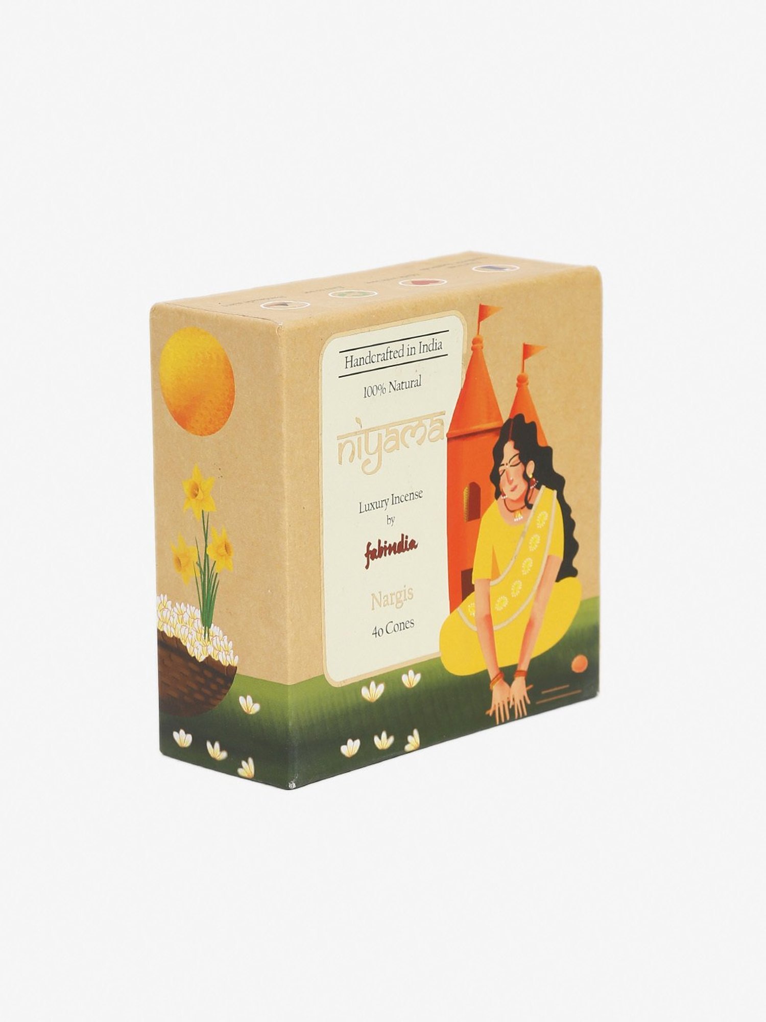 Fabindia Home Niyama Brown Wood Incense Cones