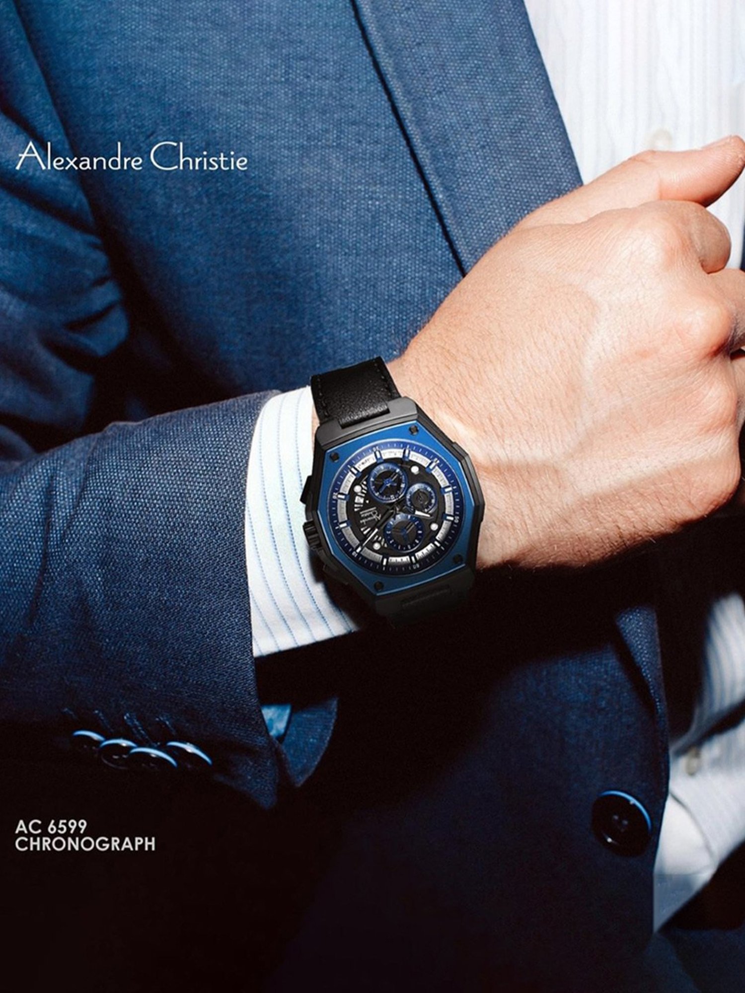 ALEXANDRE CHRISTIE 6599MCLUBBA Chronograph Watch for Men