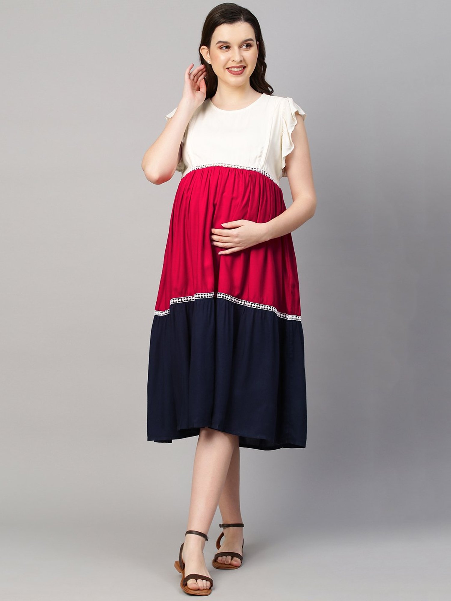 MomToBe Multicolor Maternity Dress