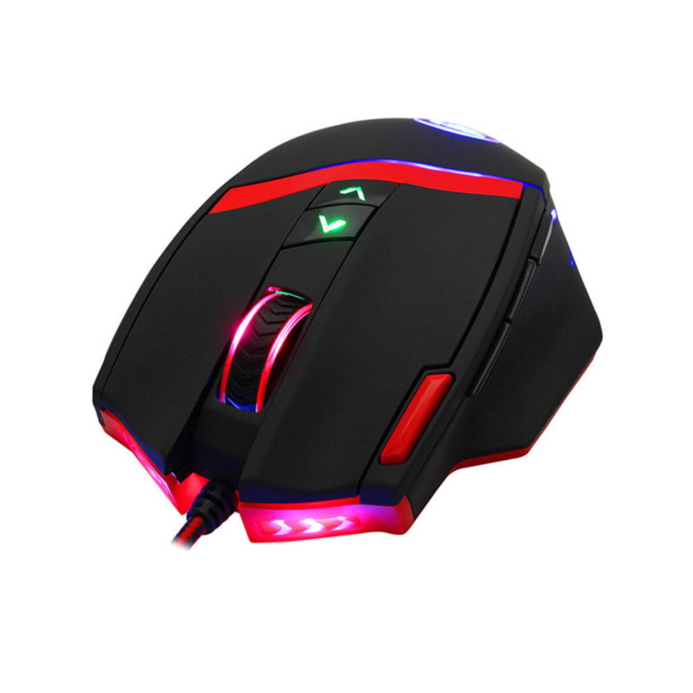 REDRAGON 16400DPI Adjustable Wired Gaming Mouse 9 Programmable Buttons 1 Profile Button 5 Programmable User Profiles Weight Tuning Catridge for PC