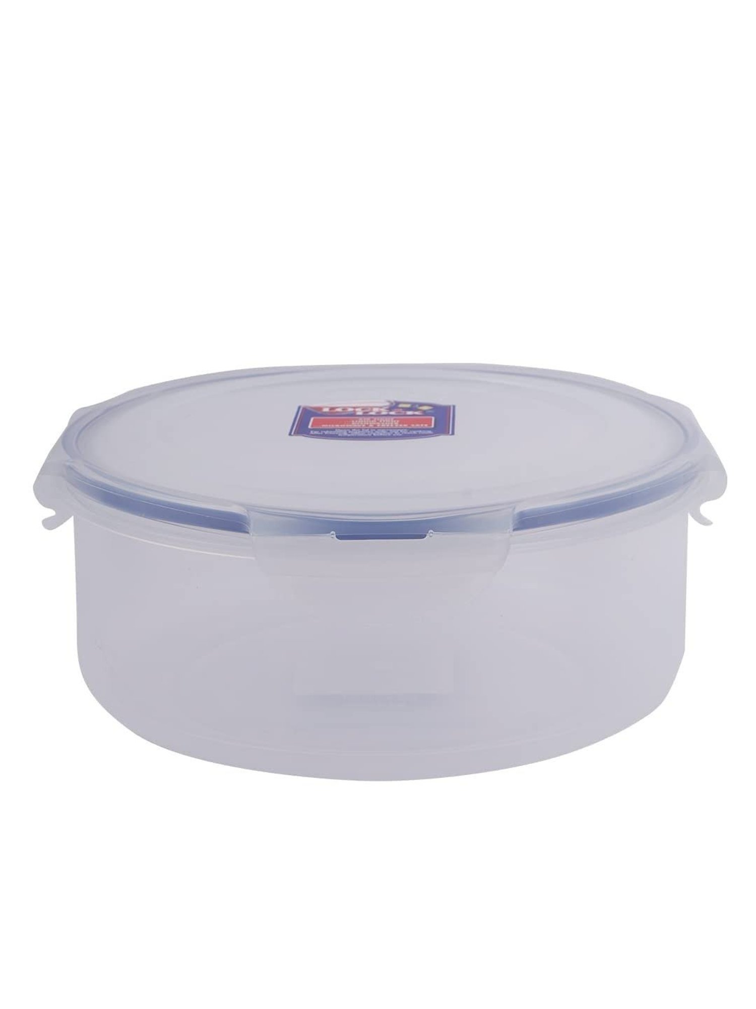 Lock & Lock Transparent Plastic Round Nestable Container - 1.9 l