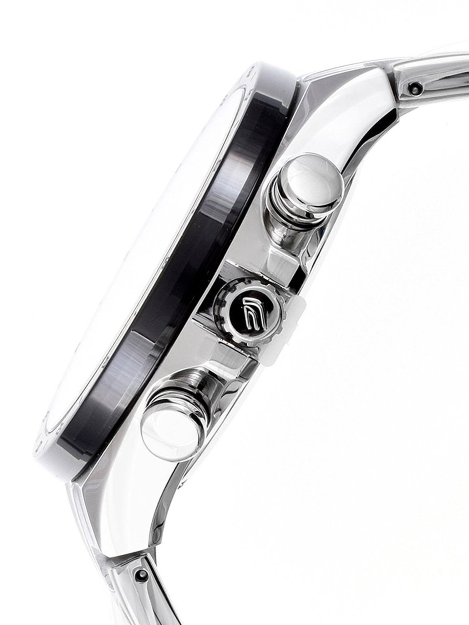 Casio EDifice EQS-920DB-1AVUDF Black Analog Dial Silver Stainless Steel Band Men's Watch EX487