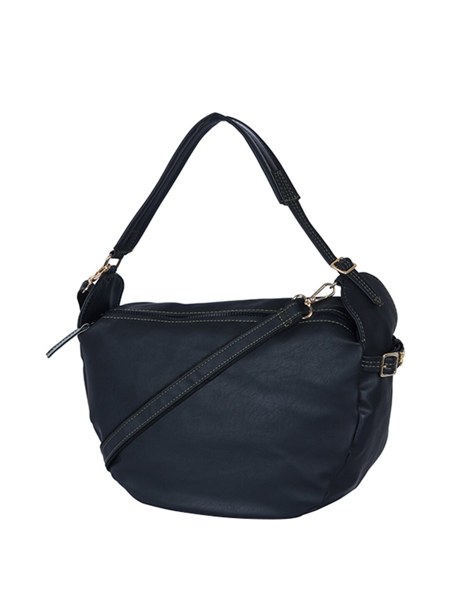 Baggit Tacker Auplin Black Solid Medium Handbag