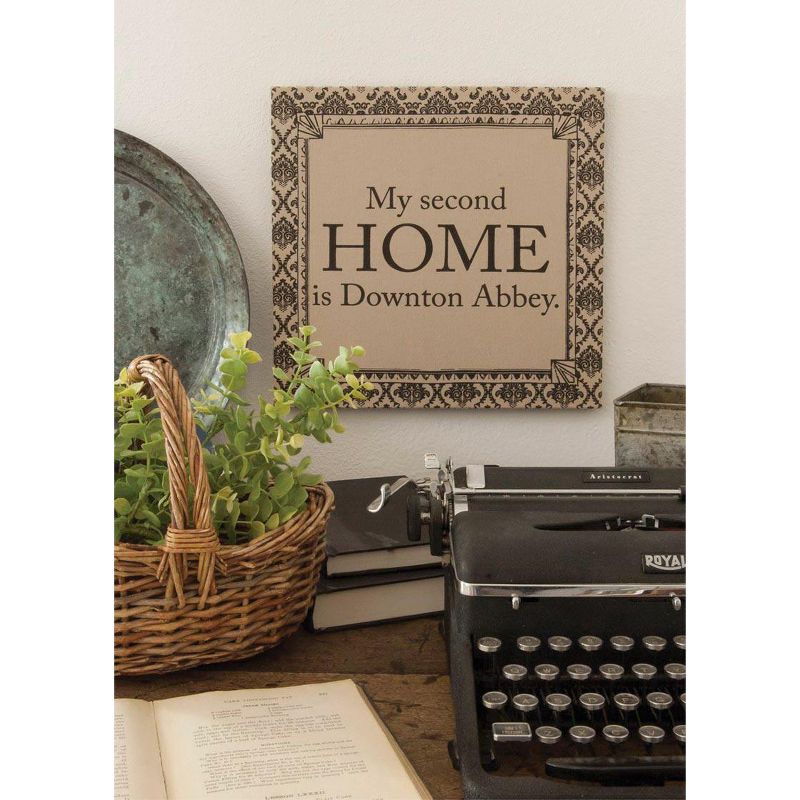 Heritage Lace 14.5" Downton Abbey Life "Second Home" British Decorative Damask Hanging Wall Art