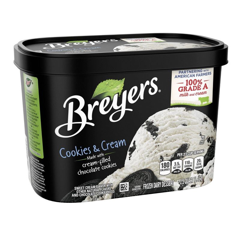 Breyers Cookies and Cream Frozen Dairy Dessert - 48oz