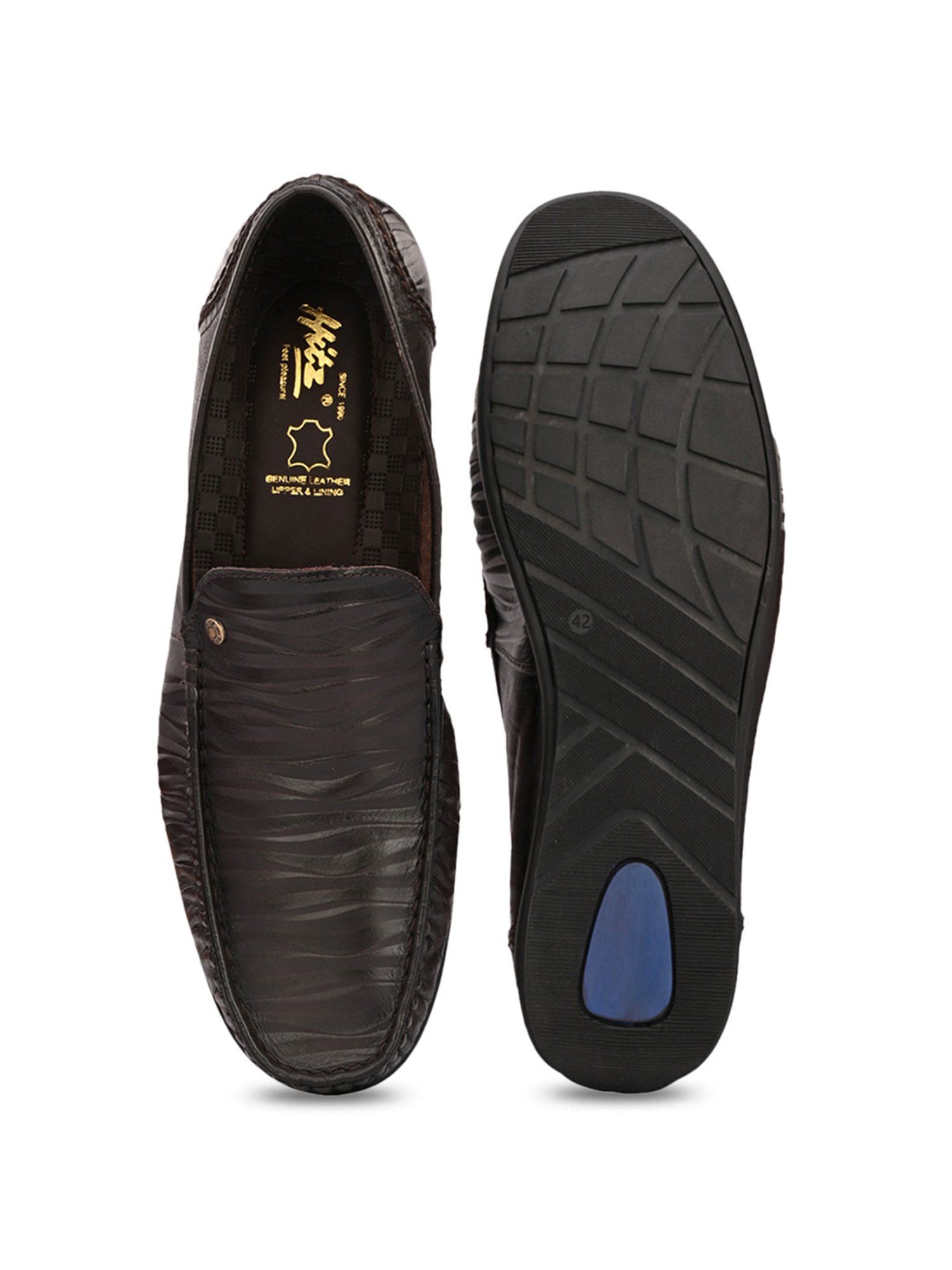 Hitz Men's Brown Casual Loafers