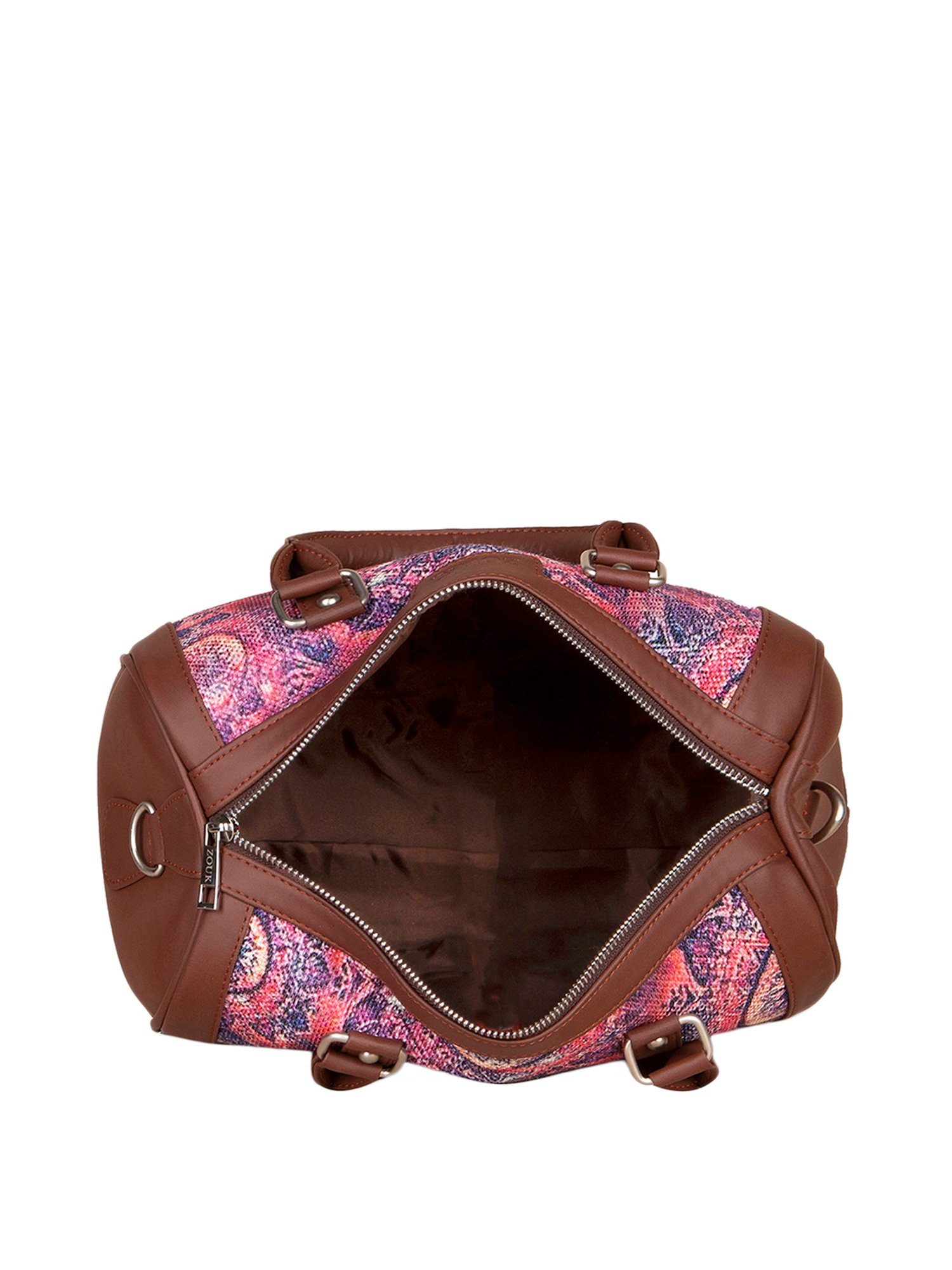 ZOUK Pink Printed Medium Handbag