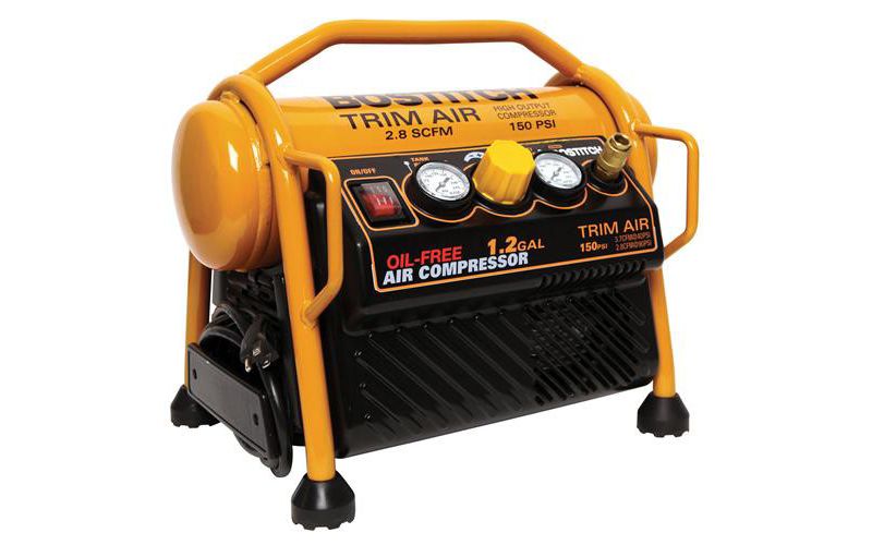 Bostitch CAP1512-OF-R Trim Air 1.5 HP 1.2 Gallon Oil-Free Hand Carry Air Compressor