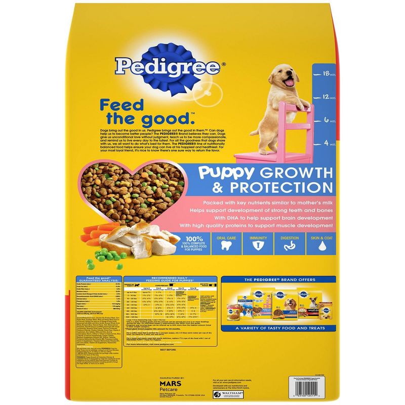 Pedigree Puppy Chicken Dry Dog Food Bonus Bag - 36lb
