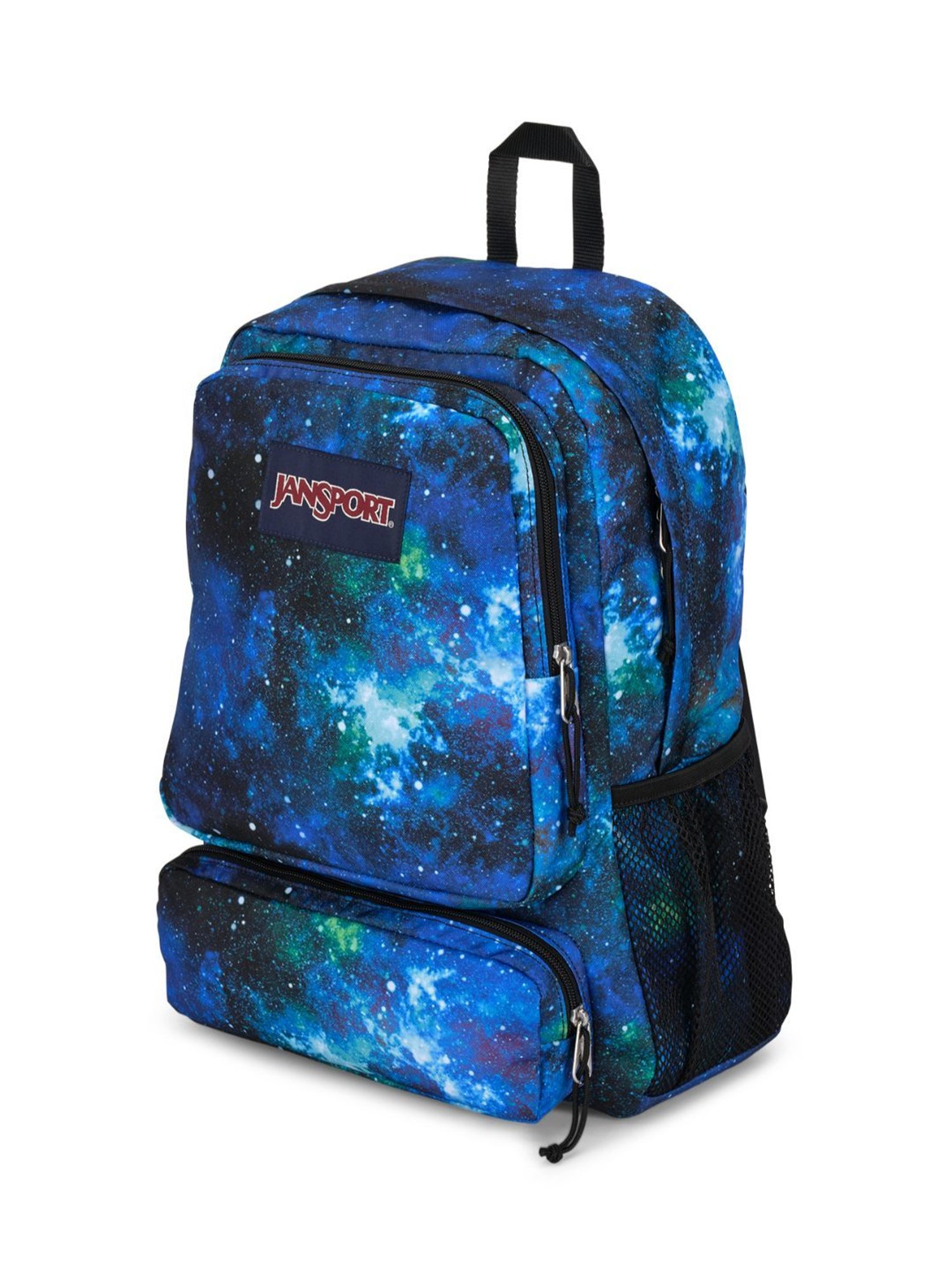 JanSport Doubleton Blue Printed Medium Backpack - 34 Ltrs