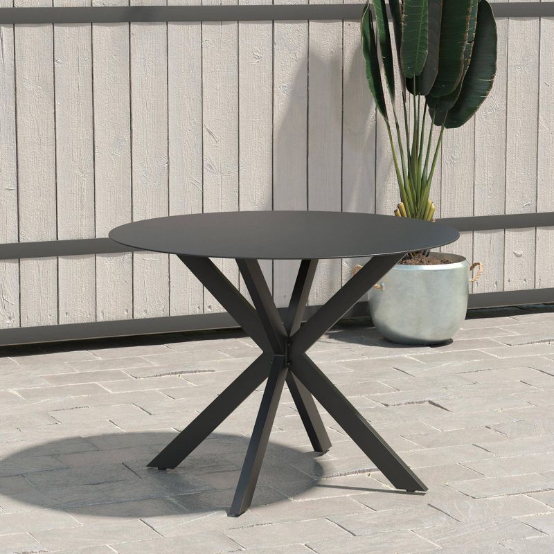 Circi 5pc Outdoor Dining Set - Black and Charcoal - CosmoLiving by Cosmoplitan