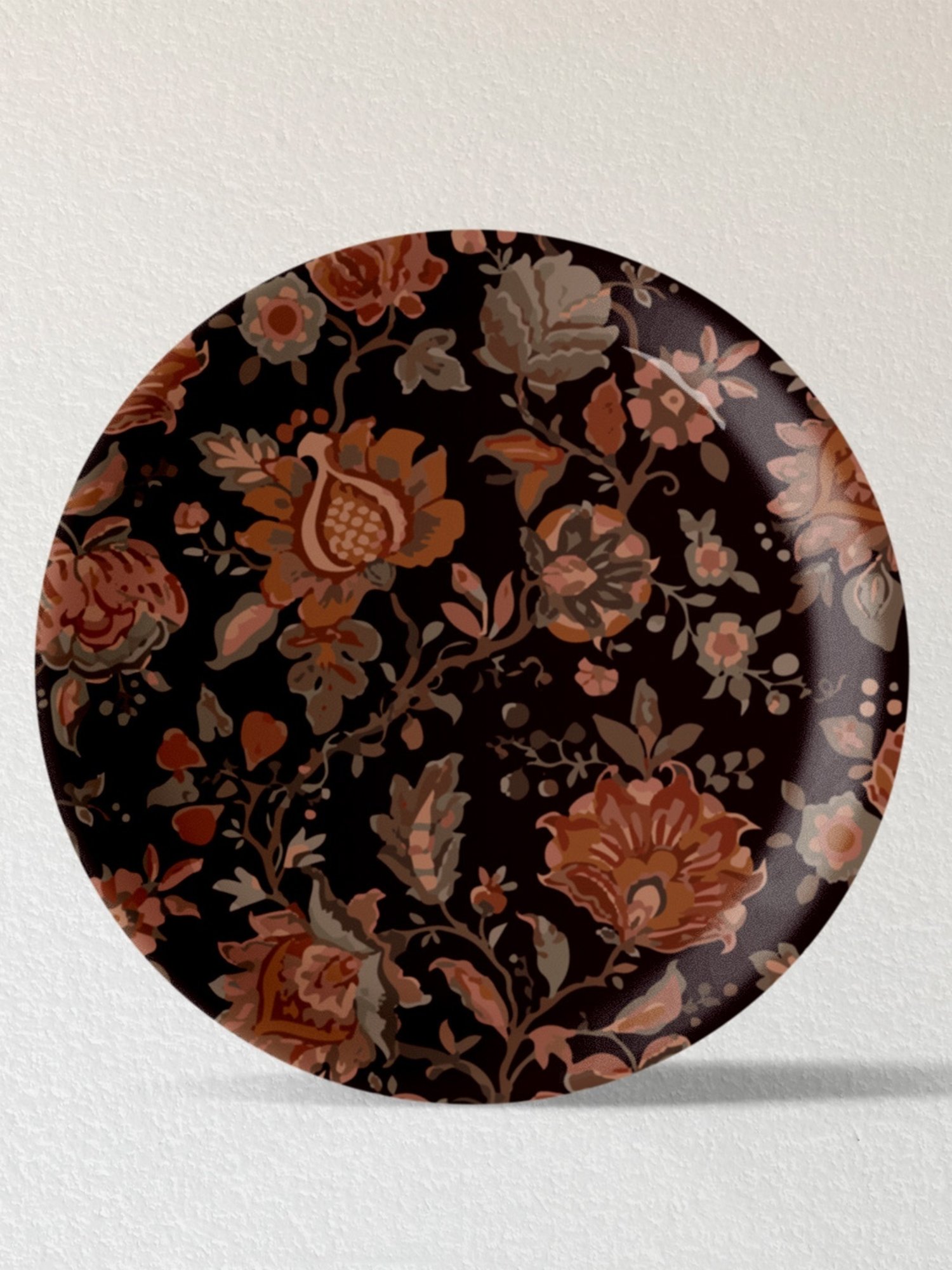 Nestroots Contemporary Print Multicolor Porcelain Wall Plate
