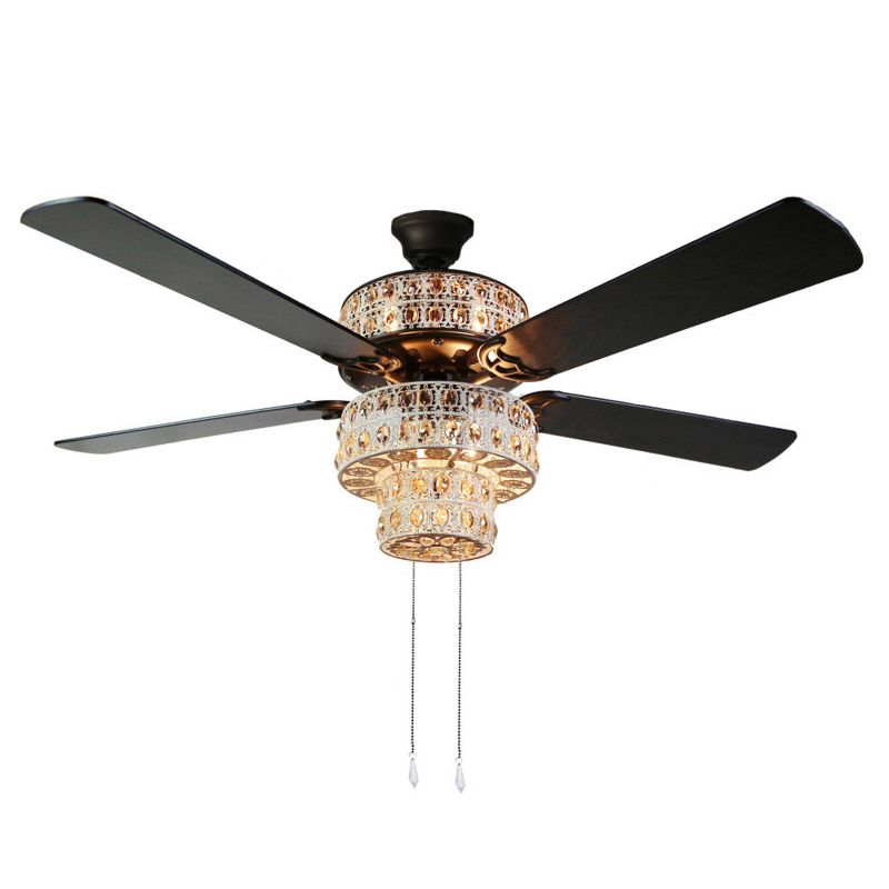 52" Casa Vieja Modern Rustic 3 Blade Ceiling Fan with Remote Brushed Nickel Natural Wood House Bedroom Living Room Home Kitchen