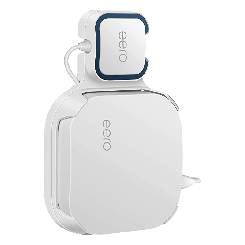 Wall Mount Brackets for EERO Pro WiFi SystemSimple and Useful DesignedSpace SavingSturdy Wall Mount Holder Without Messy Wires or Screws 1 Pack