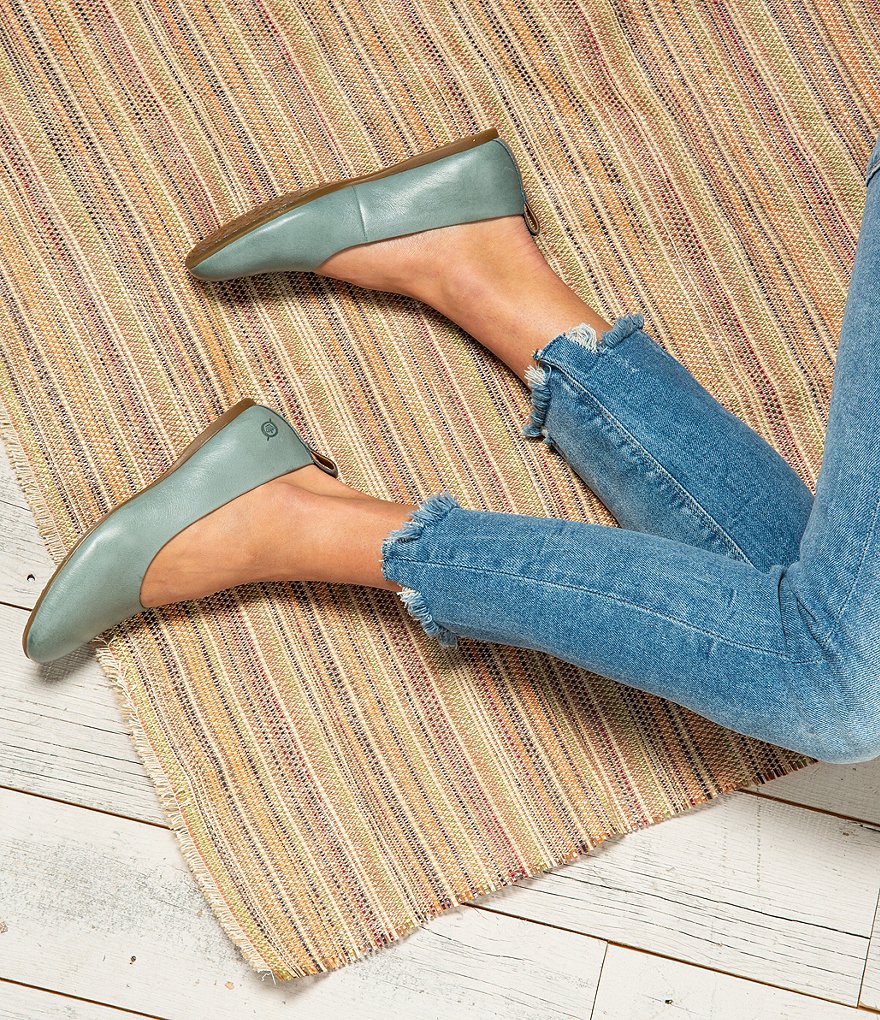 Born Beca Leather Slip-On Flats