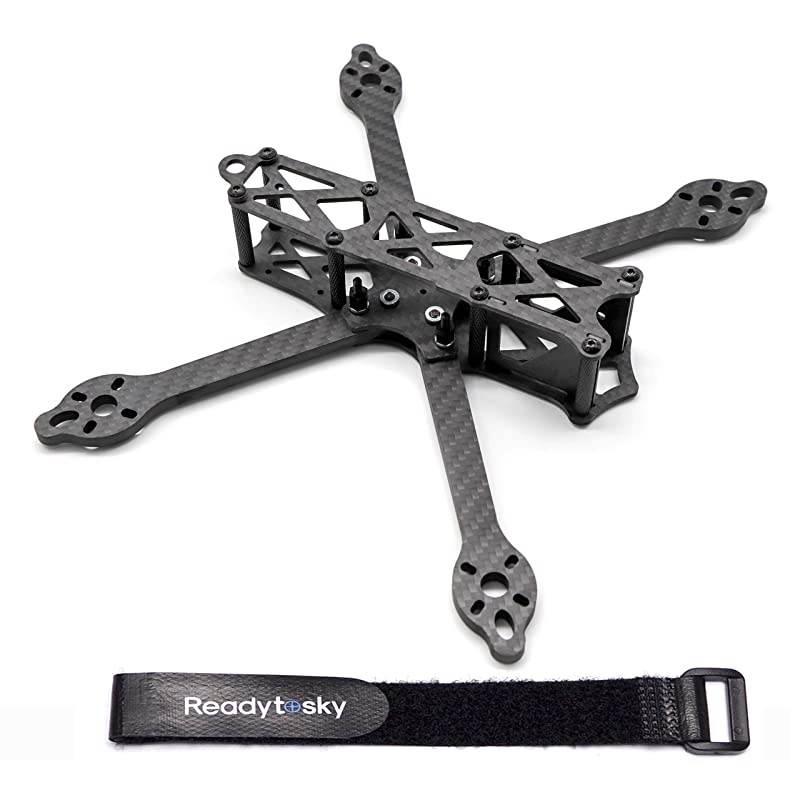 215mm FPV Racing Drone Frame 5 inch Carbon Fiber Quadcopter Frame Kit for Martian V with 5mm Arm+Lipo Battery Strap