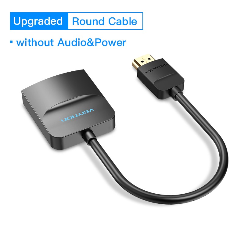 Vention HDMI to VGA Adapter HDMI Male to VGA Female 1080P Digital to Analog Video Audio for Laptop Tablet HDMI to VGA Converter for Xbox 360 PS3 PS4 PC Laptop TV Box Projector