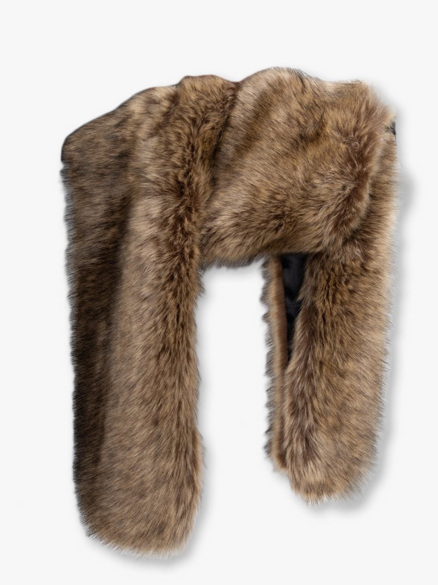 Kazo Brown Fur Scarf