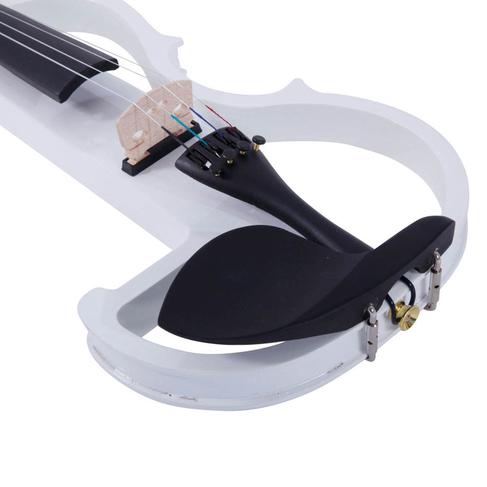 4/4 Electric Violin Set with Case+Bow+Cable+Headphone White High Quality