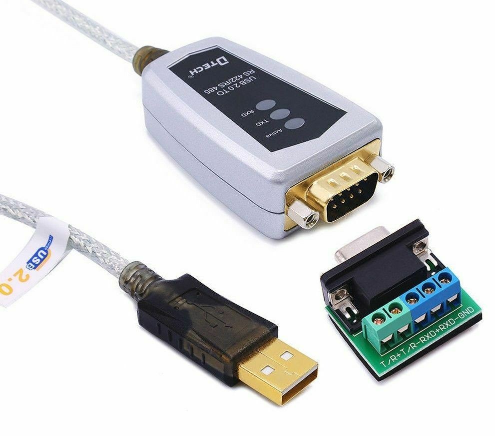 DTECH USB to RS485 RS422 Serial Converter Adapter Cable FTDI Chip Windows 10 8 7